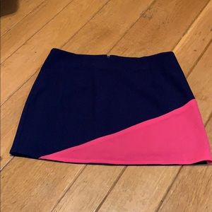 Navy and hot pink skirt